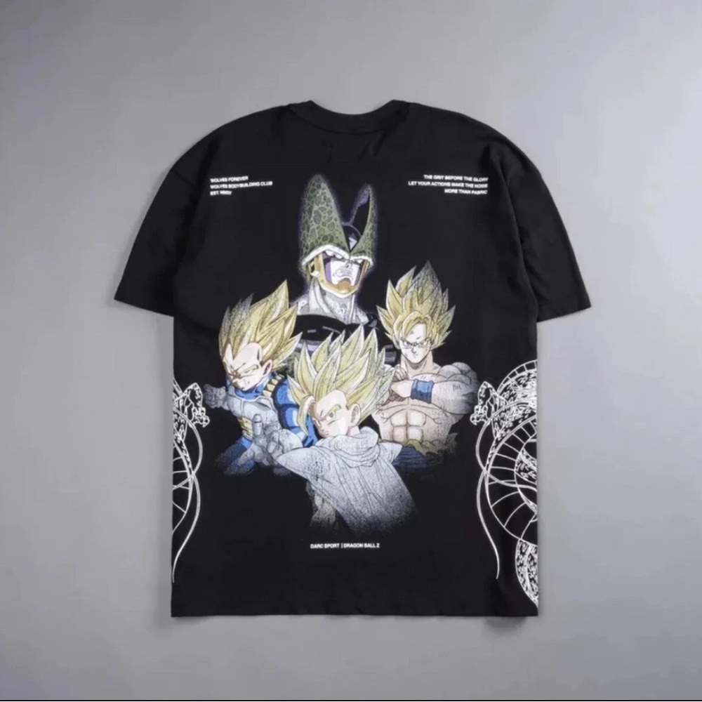 DARC SPORT X DRAGON BALL Z (DBZ) X GOKU X VEGETA PERFECT FORM SHIRT- X LARGE